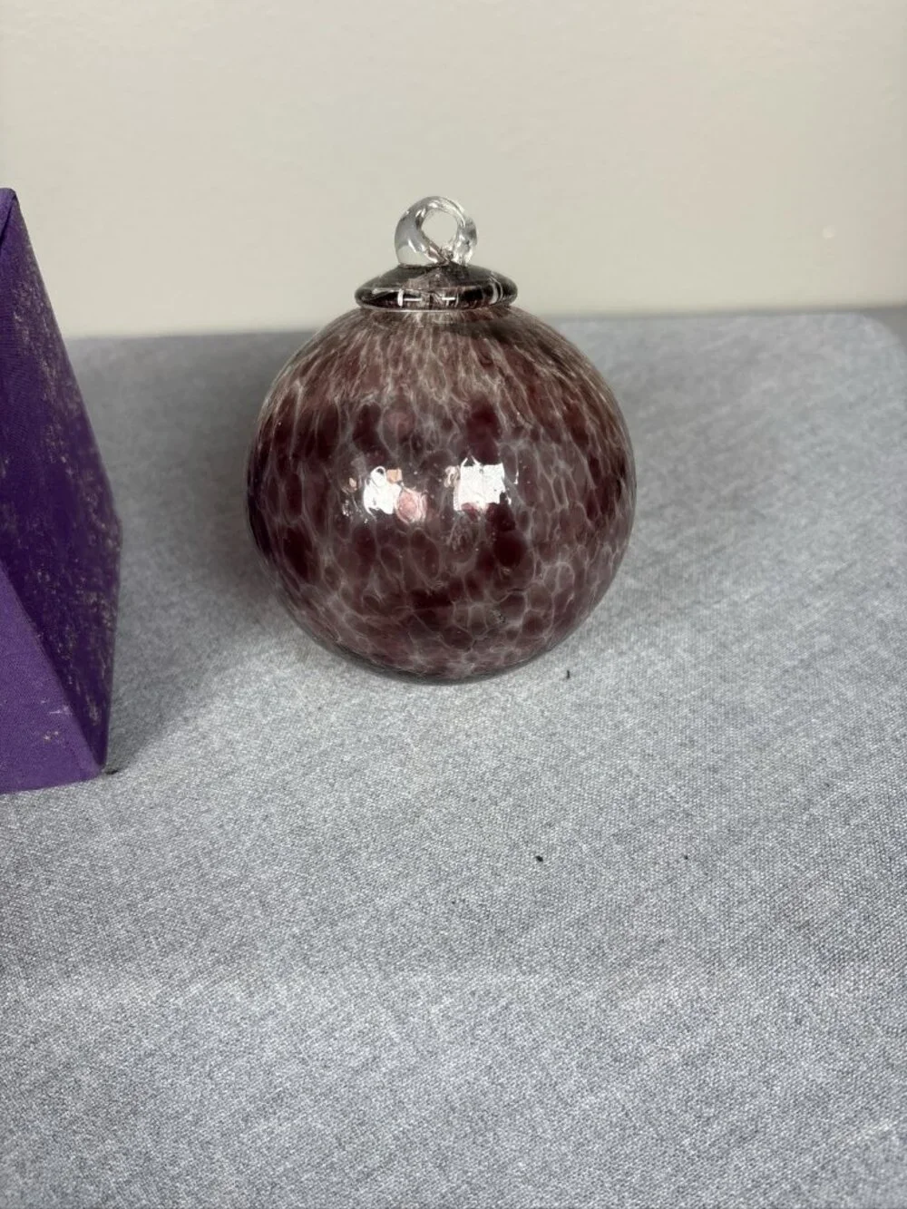 Pier 1 Li Bien 2003 Peace on Earth Purple Dove Ornament with Box